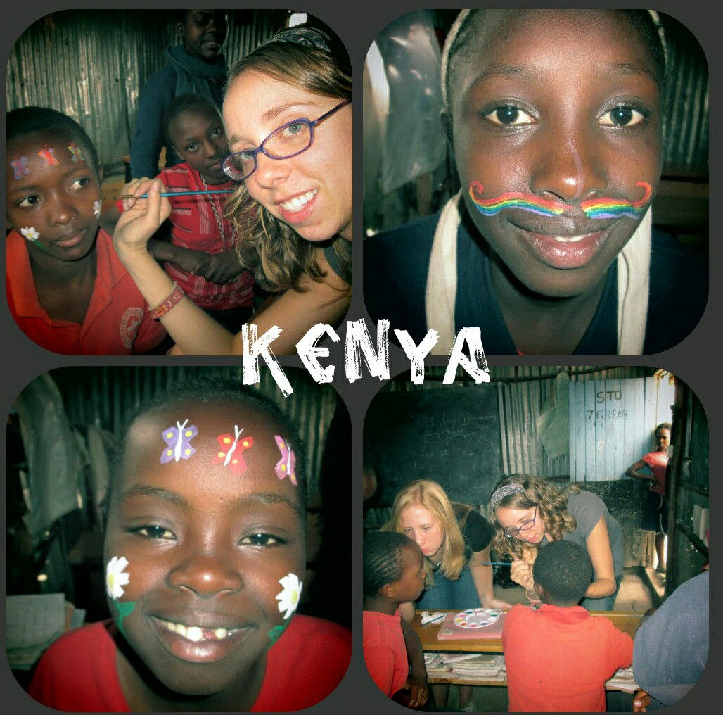 I had so much fun face painting in Kenya (especially the rainbow mustache)!